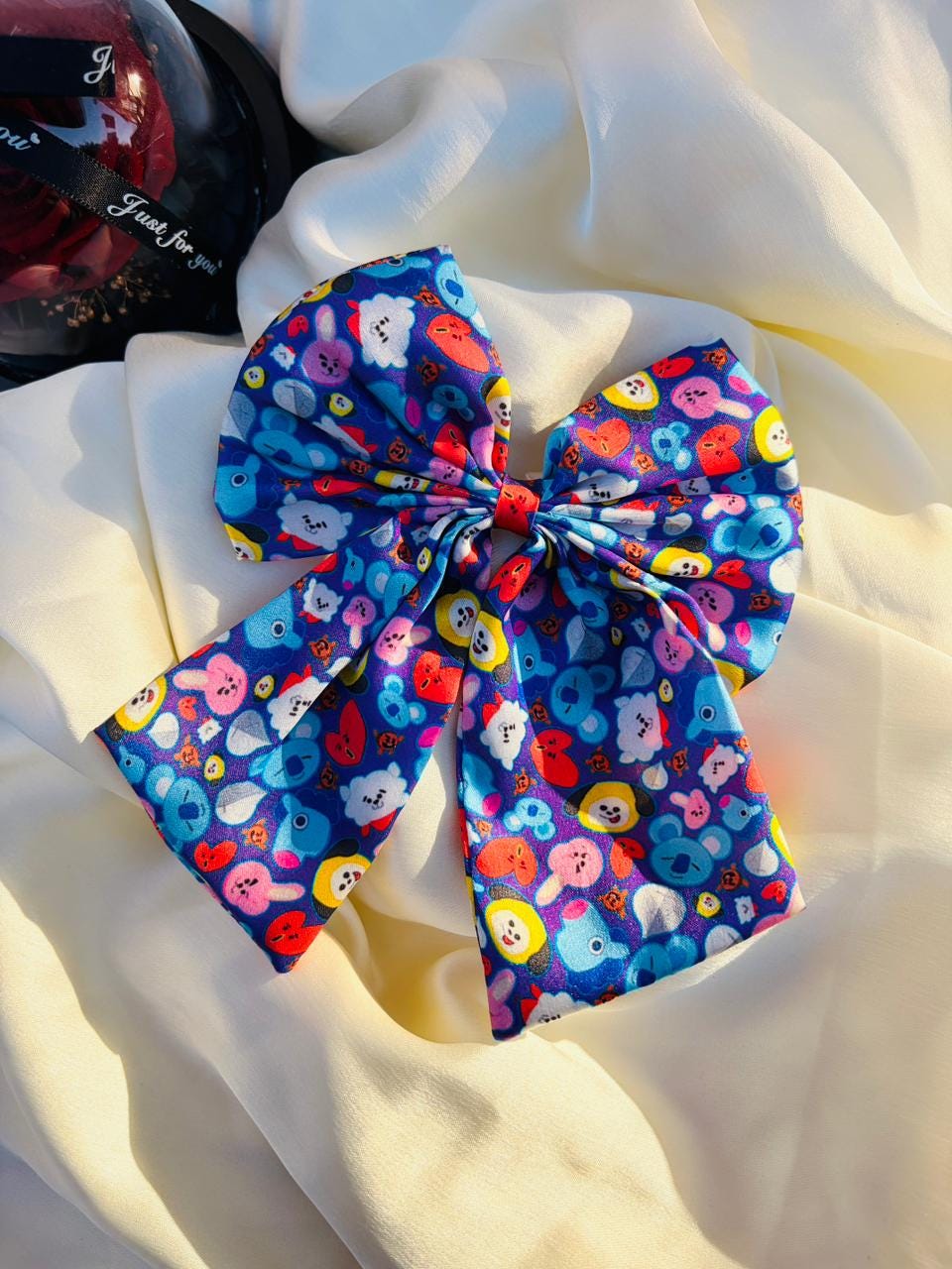 BT21 Hair Bow, K-Pop Cartoon Character Clip, kawaii style, Anime Fan Gift